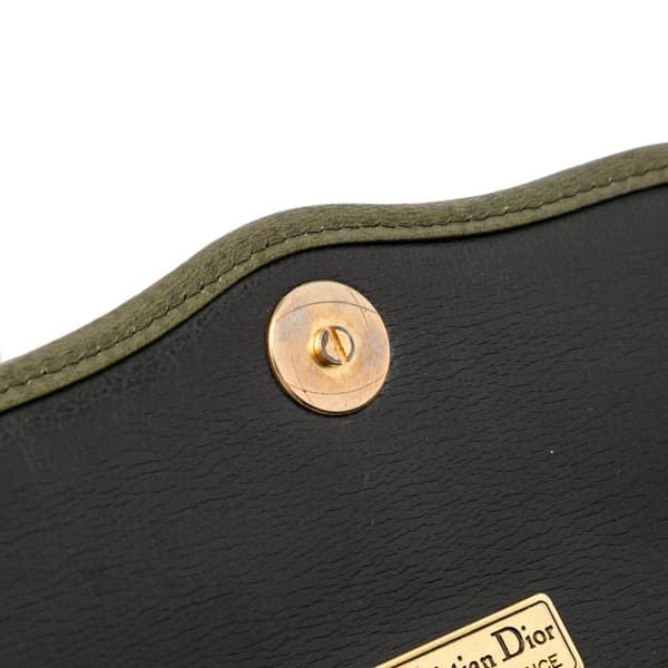 Pre-owned Dior Leather Crossbody Green