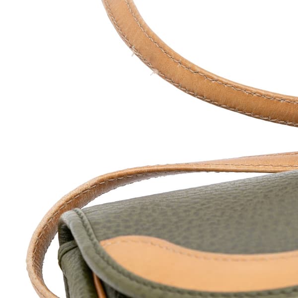 Pre-owned Dior Leather Crossbody Green