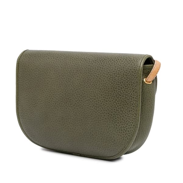 Pre-owned Dior Leather Crossbody Green