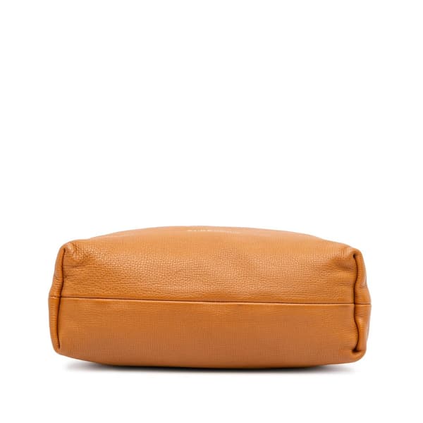 Pre-owned Burberry House Check Canvas and Calfskin Little Crush Crossbody Brown