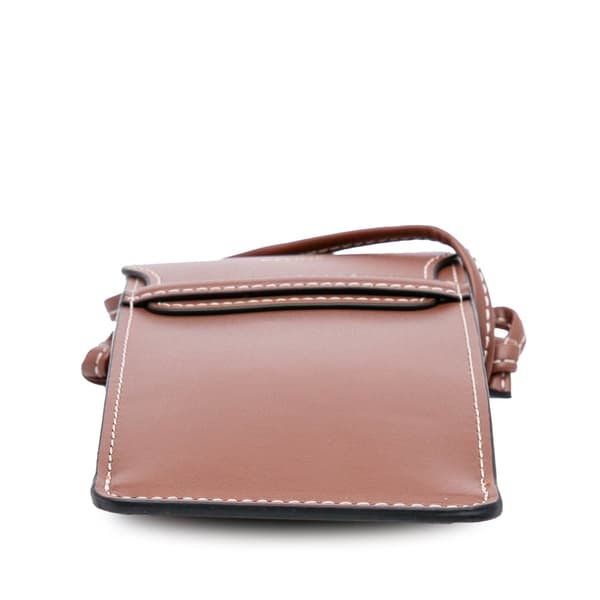 Pre-owned Celine Leather Sunglasses Case Brown