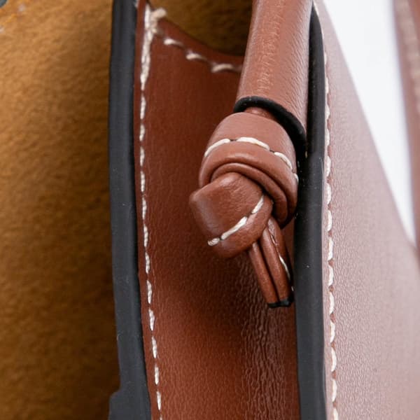 Pre-owned Celine Leather Sunglasses Case Brown