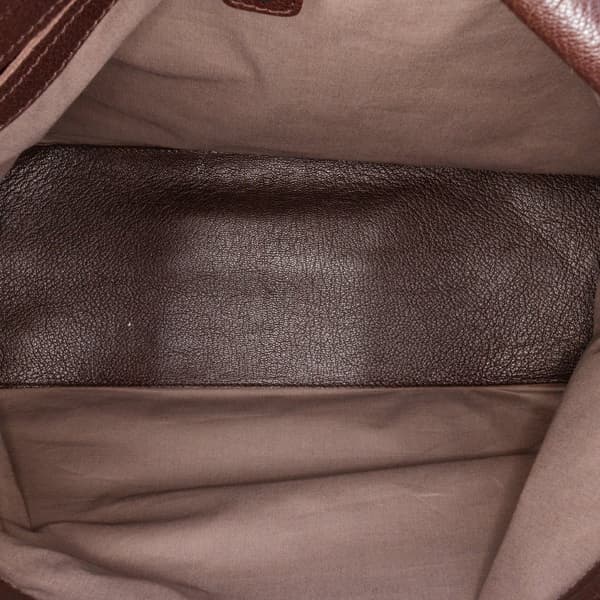 Pre-owned Bottega Veneta Leather Intrecciato Crossbody Brown