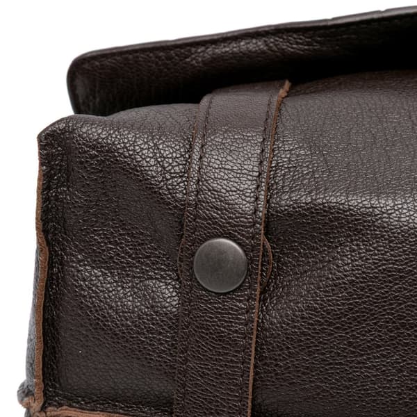 Pre-owned Bottega Veneta Leather Intrecciato Crossbody Brown