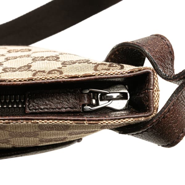 Pre-owned Gucci GG Canvas Crossbody Brown