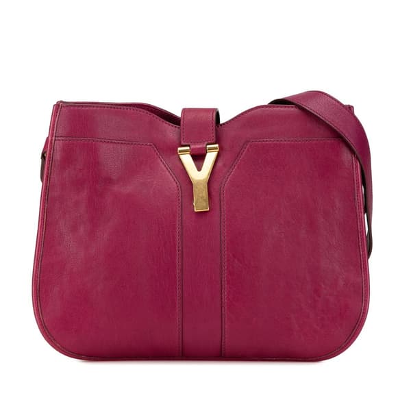 Pre-owned Yves Saint Laurent Medium Leather Cabas Chyc Crossbody Pink