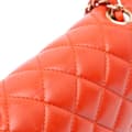 Pikkukuva 10 / 10: Pre-owned Chanel Mini Rectangular Classic Lambskin Single Flap Orange
