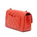 Pikkukuva 2 / 10: Pre-owned Chanel Mini Rectangular Classic Lambskin Single Flap Orange