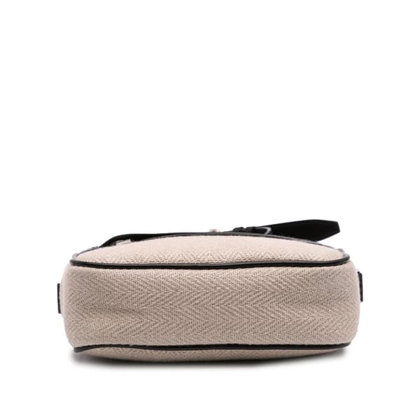 Pre-owned Saint Laurent Small Canvas Camp Camera Bag Brown
