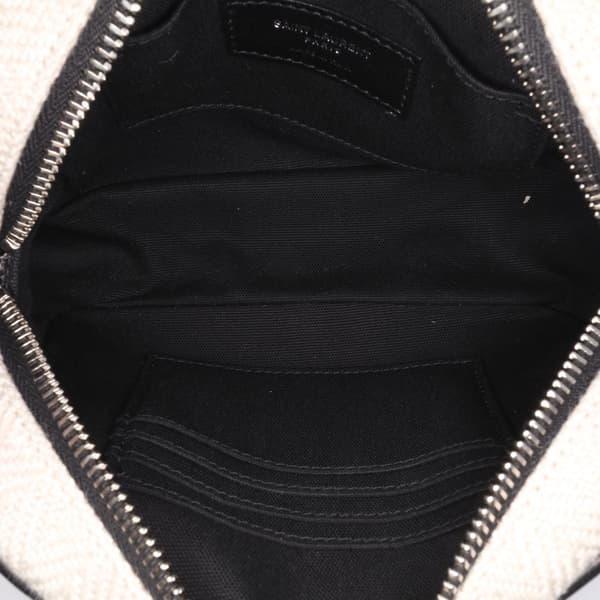 Pre-owned Saint Laurent Small Canvas Camp Camera Bag Brown