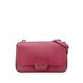Miniatyrbild 1 av 10: Pre-owned Ferragamo Calfskin Gancini Rory Flap Crossbody Pink
