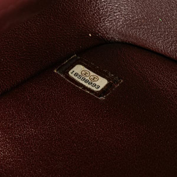 Pre-owned Chanel Medium Quilted Lambskin Diamond CC Flap Red
