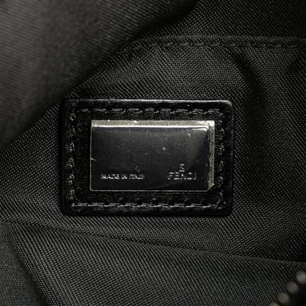 Pre-owned Fendi Zucchino Canvas Crossbody Black