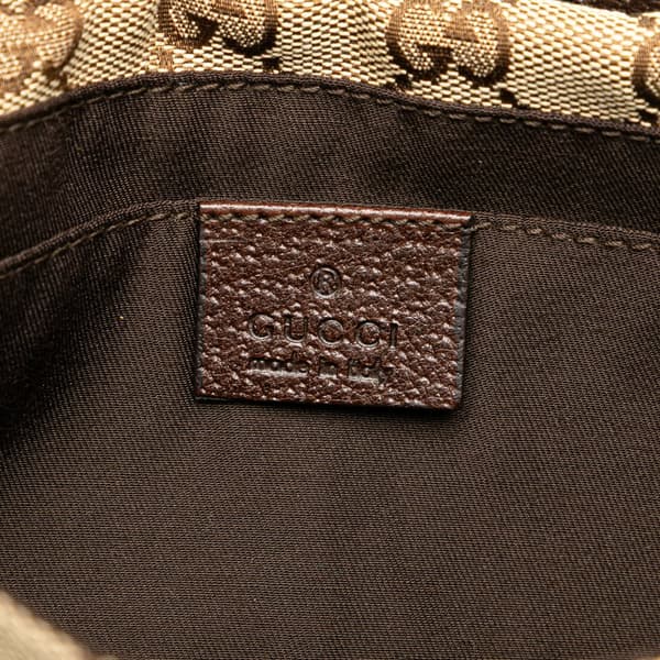 Pre-owned Gucci GG Canvas Web Crossbody Brown