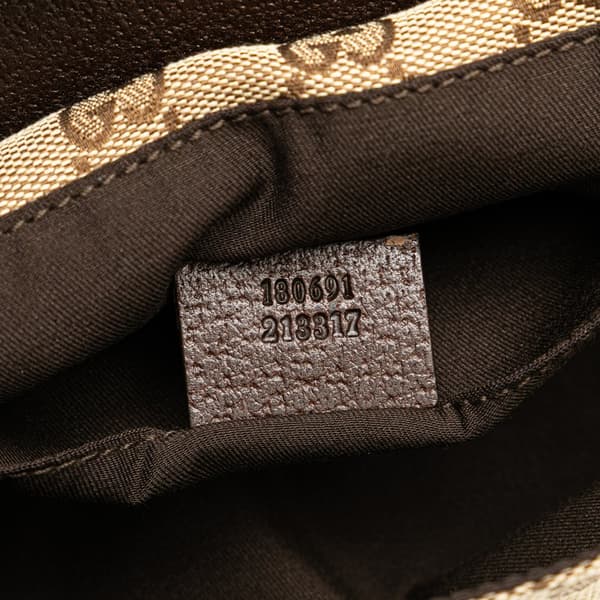 Pre-owned Gucci GG Canvas Web Crossbody Brown