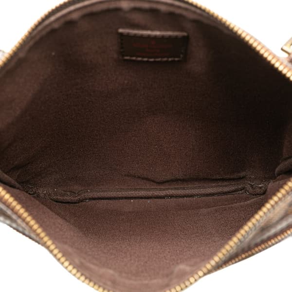 Pre-owned Louis Vuitton Damier Ebene Bosphore Pochette Brown