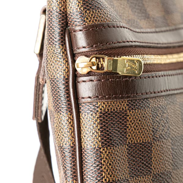 Pre-owned Louis Vuitton Damier Ebene Bosphore Pochette Brown