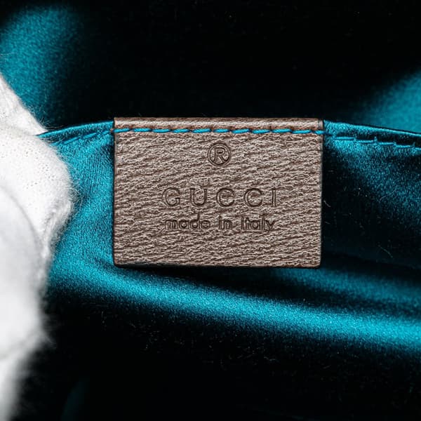 Pre-owned Gucci Small GG Supreme Ophidia Dome Crossbody Bag Brown