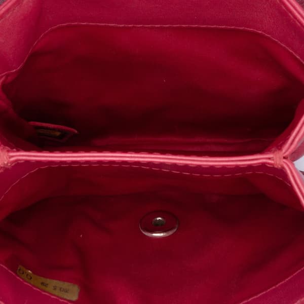 Pre-owned Chanel Mini Stitched Calfskin Citizen Flap Pink