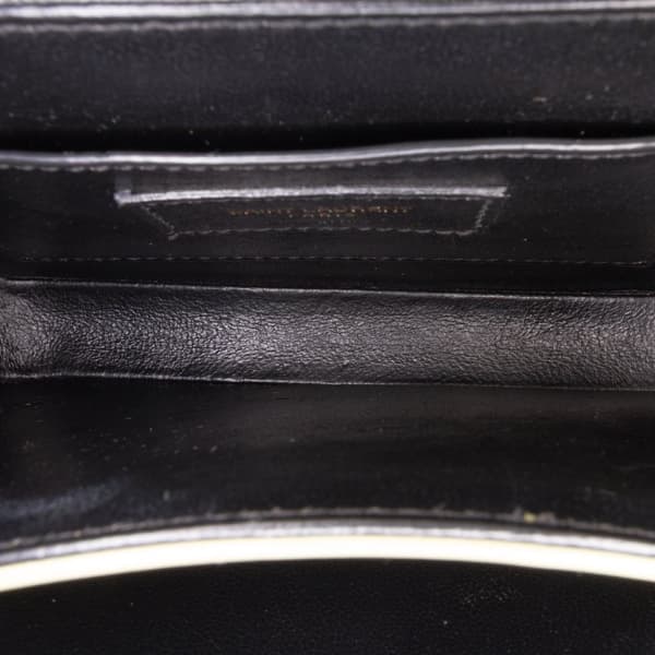 Pre-owned Saint Laurent Small Calfskin Solferino Satchel In Box Green