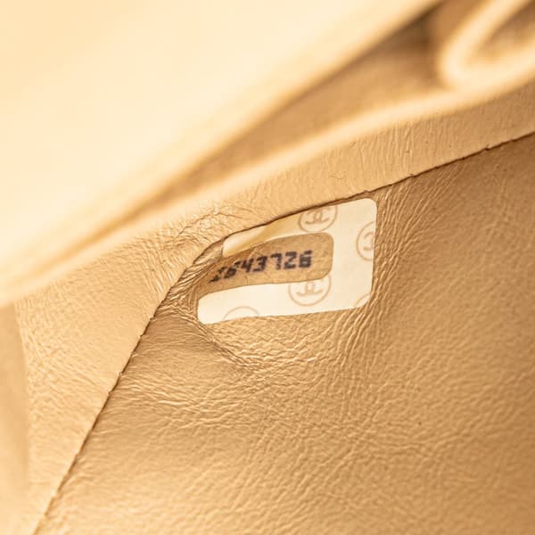 Pre-owned Chanel Mini Rectangular CC Quilted Lambskin Full Single Flap Brown