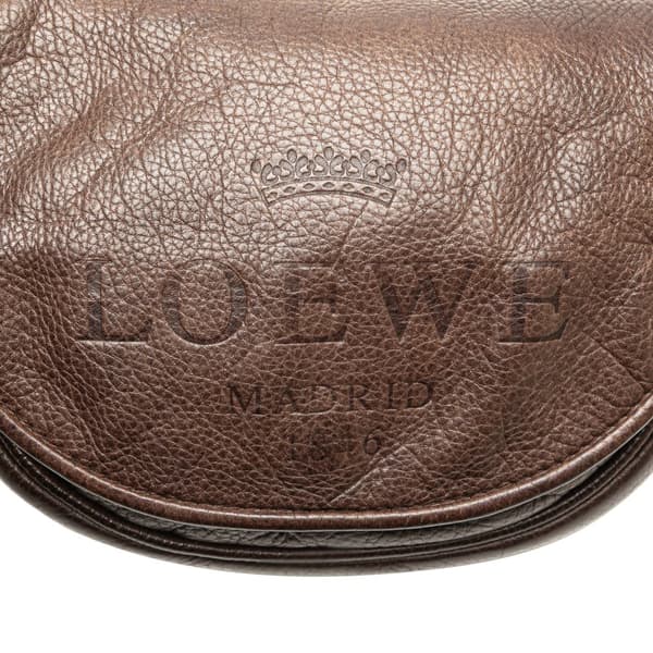 Pre-owned LOEWE Leather Heritage Crossbody Brown
