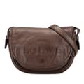 Miniatyrbillede 1 af 10: Pre-owned LOEWE Leather Heritage Crossbody Brown