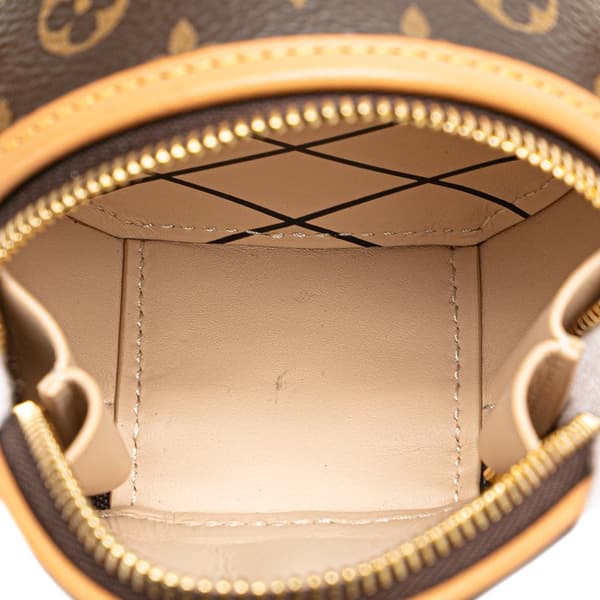 Pre-owned Louis Vuitton Monogram Mini Boite Chapeau Necklace Bag Brown