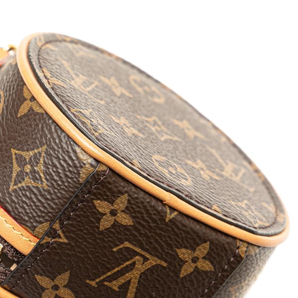 Pre-owned Louis Vuitton Monogram Mini Boite Chapeau Necklace Bag Brown