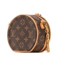 Miniatyrbilde 2 av 10: Pre-owned Louis Vuitton Monogram Mini Boite Chapeau Necklace Bag Brown