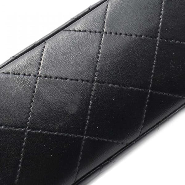 Pre-owned Chanel Mini Square Classic Lambskin Single Flap Black