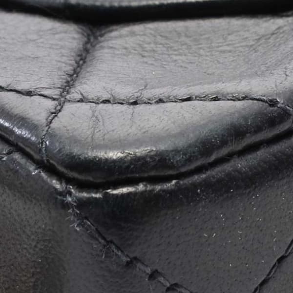 Pre-owned Chanel Mini Square Classic Lambskin Single Flap Black