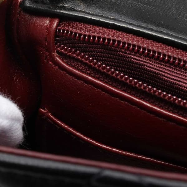 Pre-owned Chanel Mini Square Classic Lambskin Single Flap Black