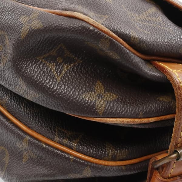 Pre-owned Louis Vuitton Monogram Saumur 30 Brown