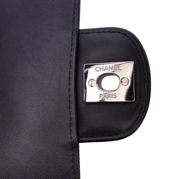 Pre-owned Chanel Mini Rectangular Classic Bicolor Patent Single Flap Red