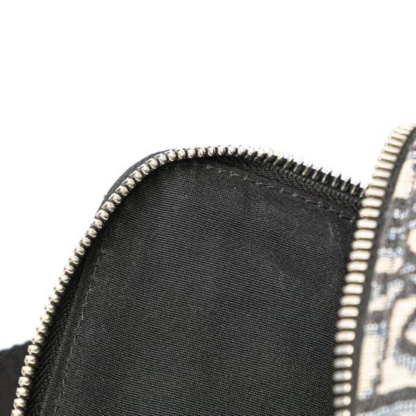 Pre-owned Dior Oblique Canvas Safari Crossbody Blue