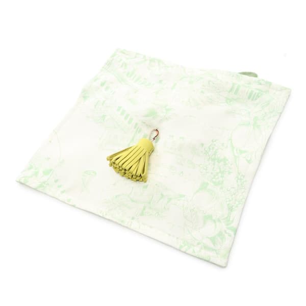 Pre-owned Hermès Petit H Silk Net Bag White