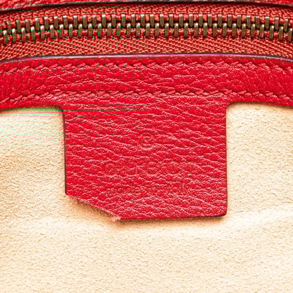 Pre-owned Gucci GG Supreme Queen Margaret Crossbody Brown