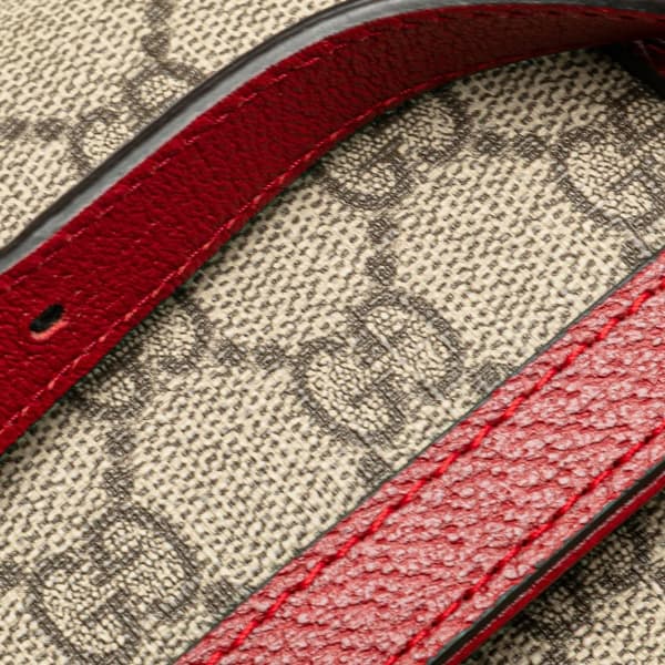 Pre-owned Gucci GG Supreme Queen Margaret Crossbody Brown