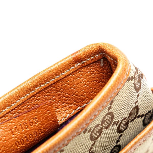 Pre-owned Gucci GG Canvas Web Crossbody Brown