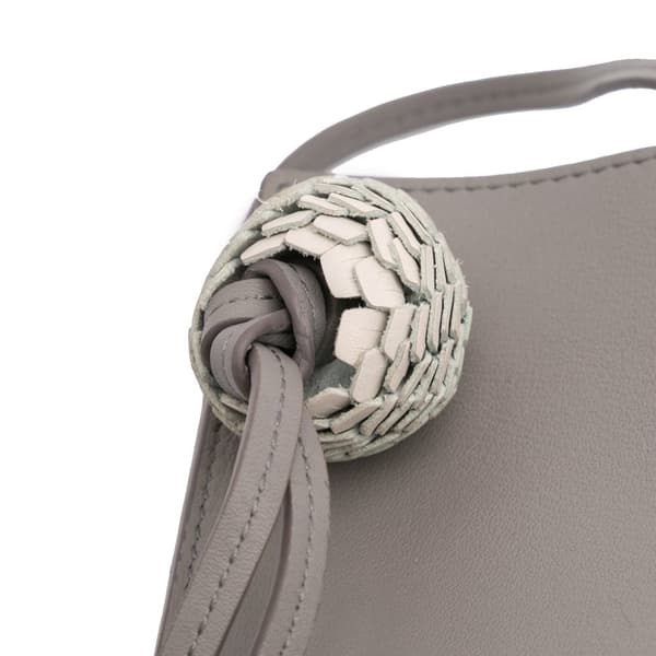 Pre-owned LOEWE Calfskin Dice Pocket Crossbody Gray