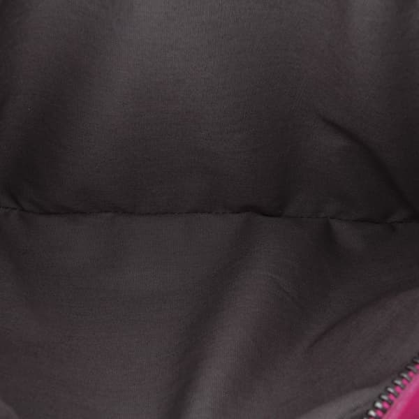 Pre-owned Bottega Veneta Small Calfskin Intrecciomirage Embossed Butterfly Chain Crossbody Pink