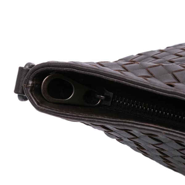 Pre-owned Bottega Veneta Nappa Intrecciato Crossbody Brown