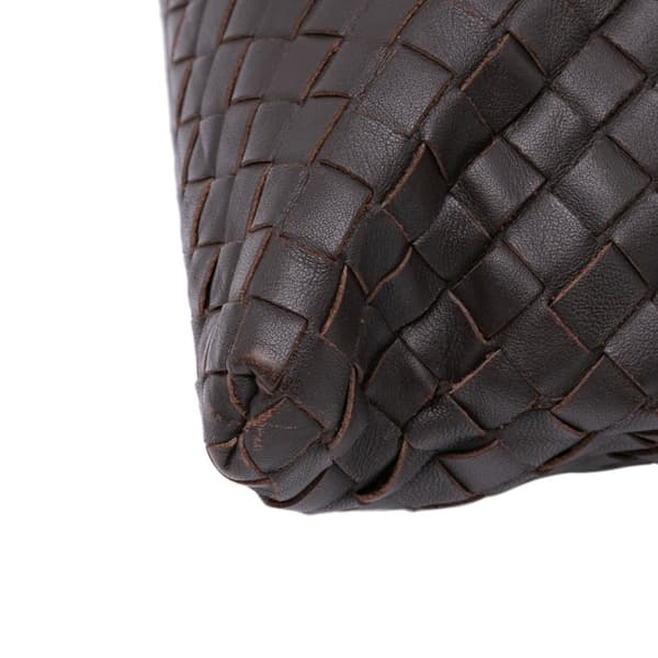 Pre-owned Bottega Veneta Nappa Intrecciato Crossbody Brown