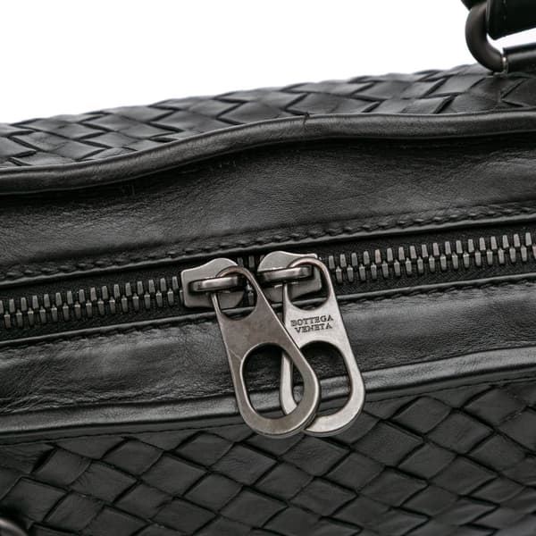 Pre-owned Bottega Veneta Intrecciato Business Bag Black