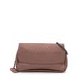 Miniatyrbild 1 av 10: Pre-owned Bottega Veneta Small Calfskin Intrecciomirage Embossed Butterfly Chain Crossbody Pink