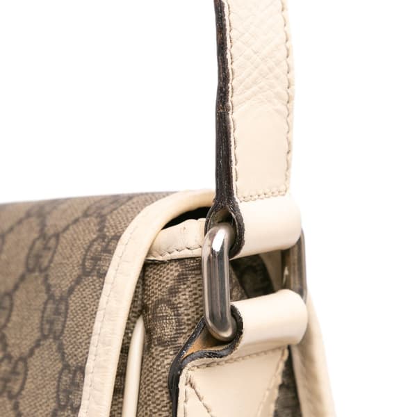 Pre-owned Gucci GG Supreme Messenger Bag Brown