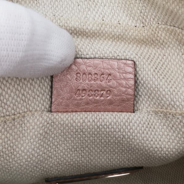 Pre-owned Gucci Leather Soho Disco Crossbody Gold