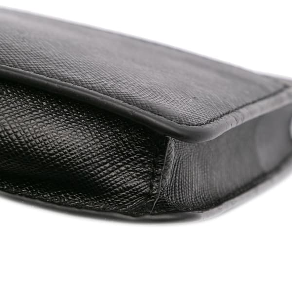Pre-owned Prada Saffiano Lux Crossbody Black