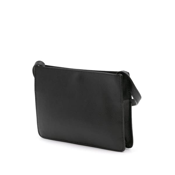 Pre-owned Prada Saffiano Lux Crossbody Black